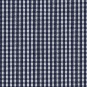 Dark Navy and White Mini Check Classic Custom Shirt 100c 70*70 Sal195a