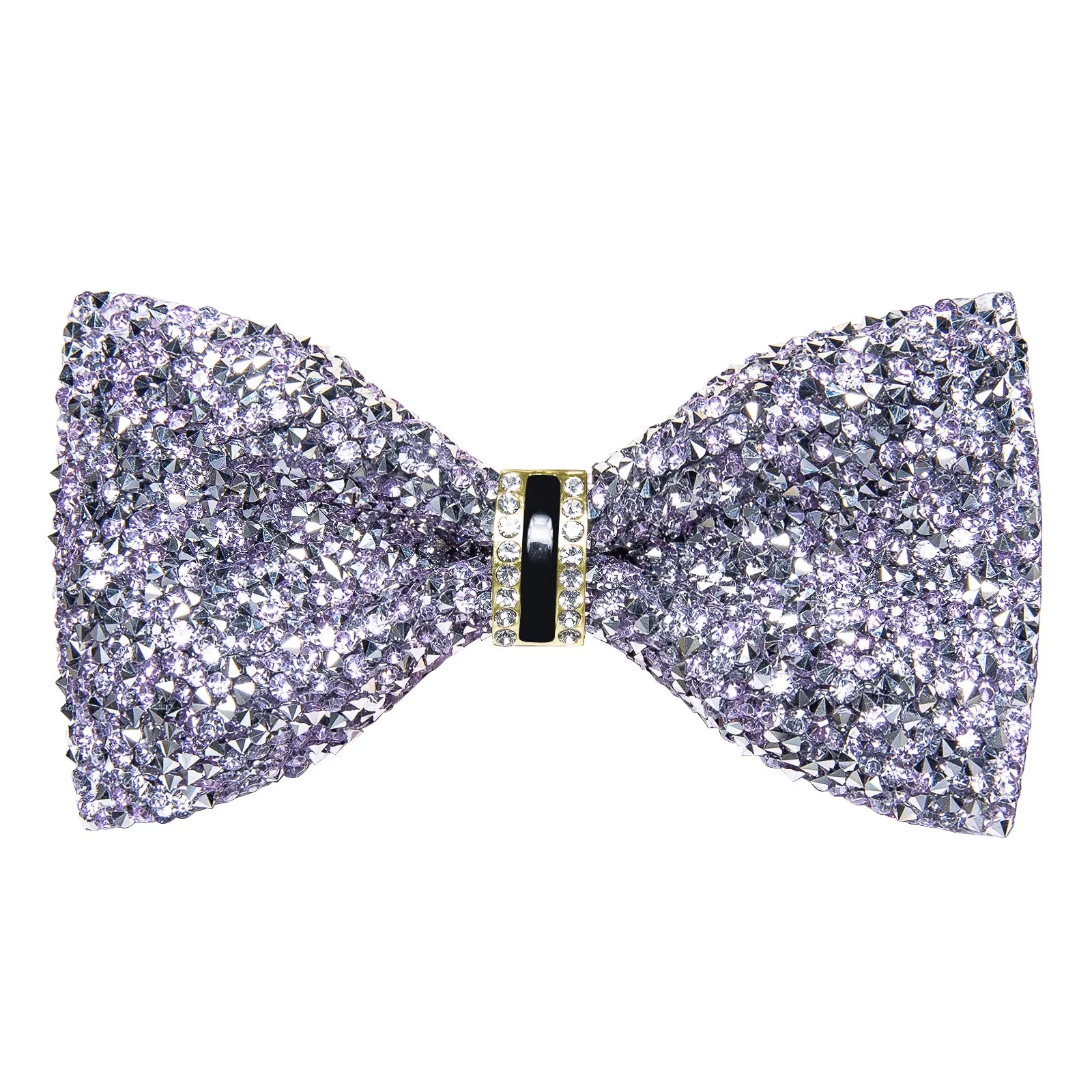 DiBanGu Imitation Crystal Bowtie Silver Diamond Sequin Men's Pre-Bow Tie