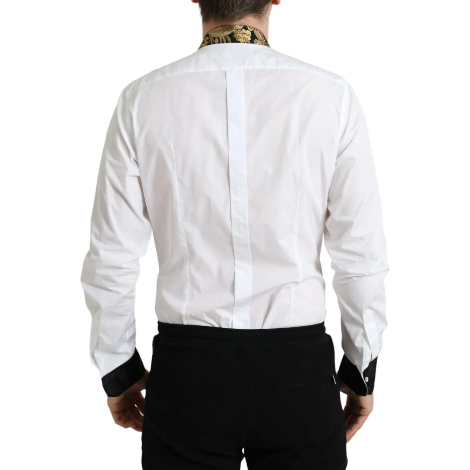 Dolce & Gabbana Elegant Gold Detail Dress Shirt