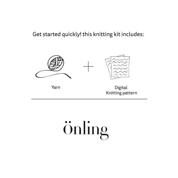 Dora sweater by Önling, No 2   silk mohair knitting kit