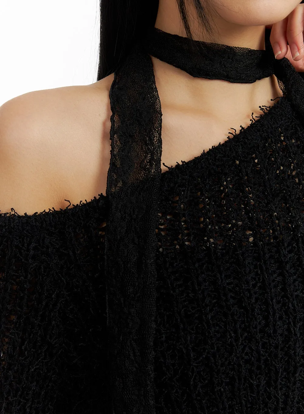 Elegant Laced Thin Scarf CM406