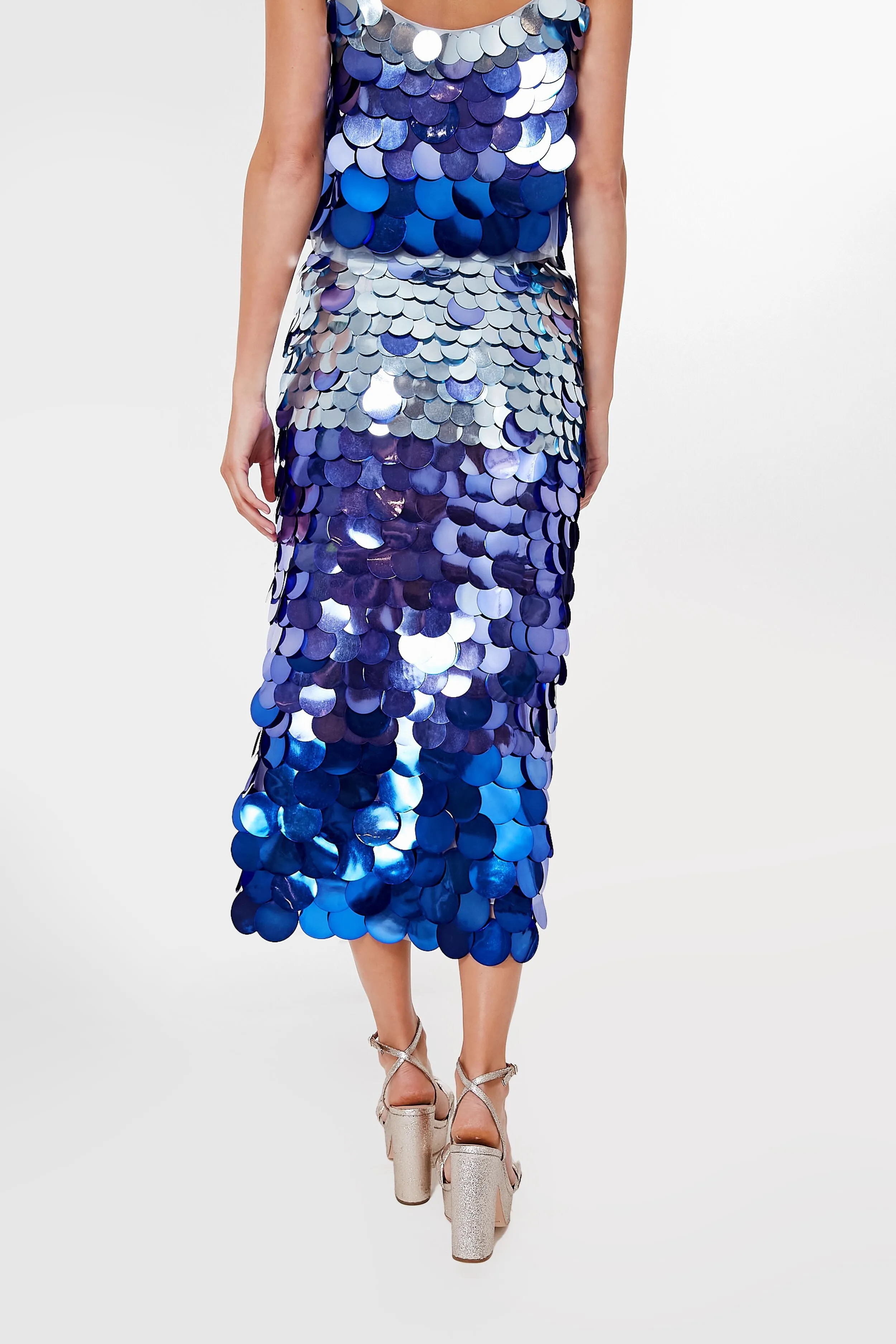 Elvira Ombre Circle Midi Skirt