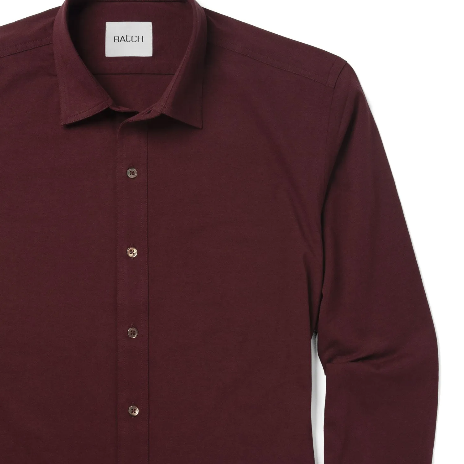 Essential T-Shirt Shirt - Burgundy Cotton Jersey