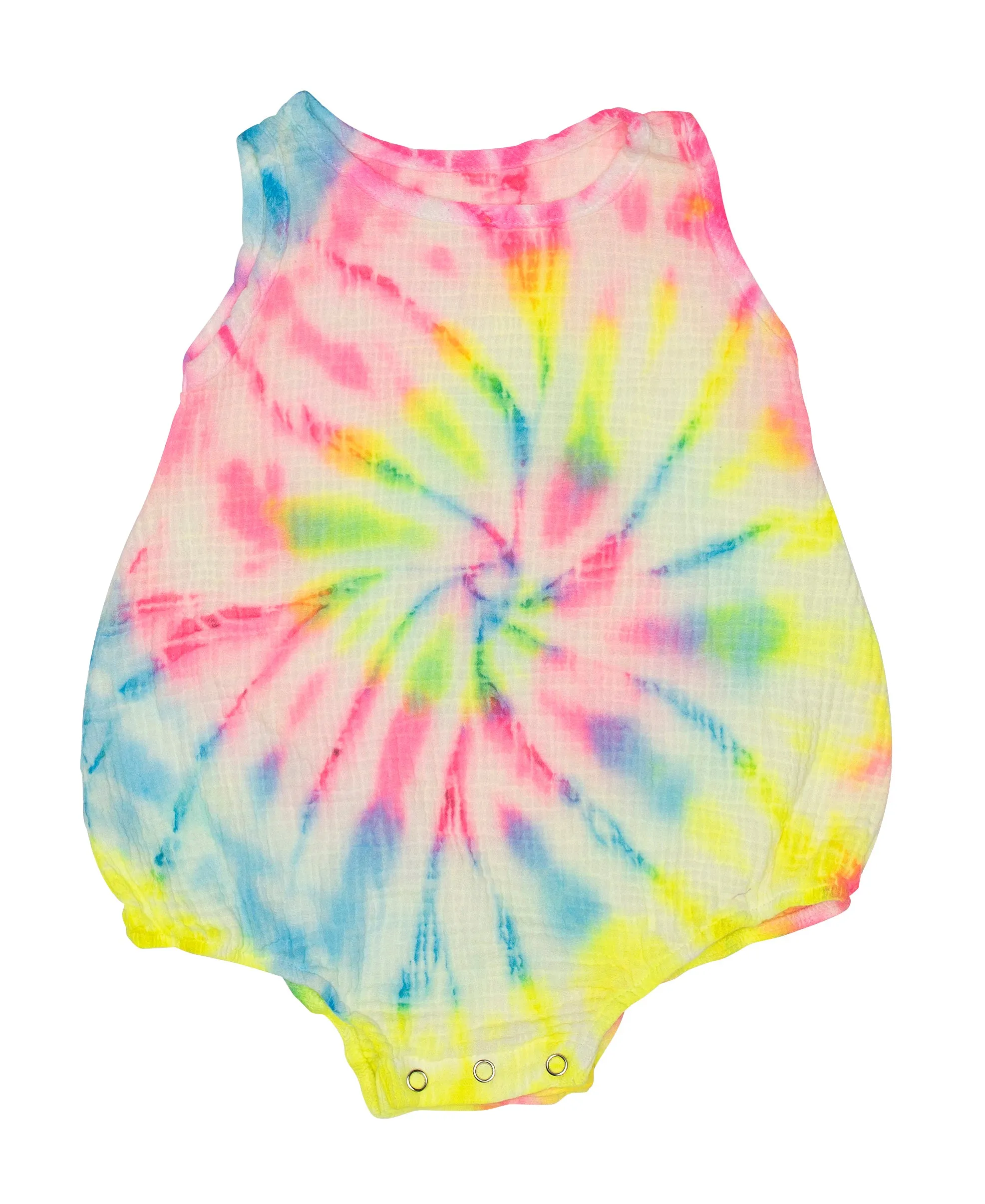 Fairwell Terra Romper in Neon Spiral