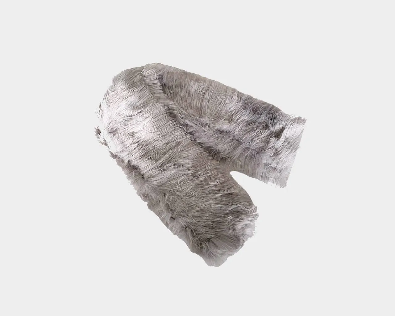 Faux-fur Long Gris Fauvre Scarf - The Aspen