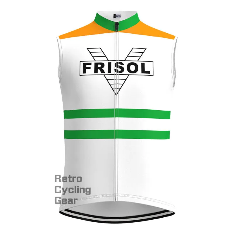 Frisol Orange Retro Long Sleeve Cycling Kit