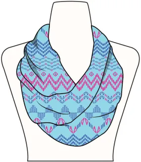 girls light weight aztec scarf Case of 60