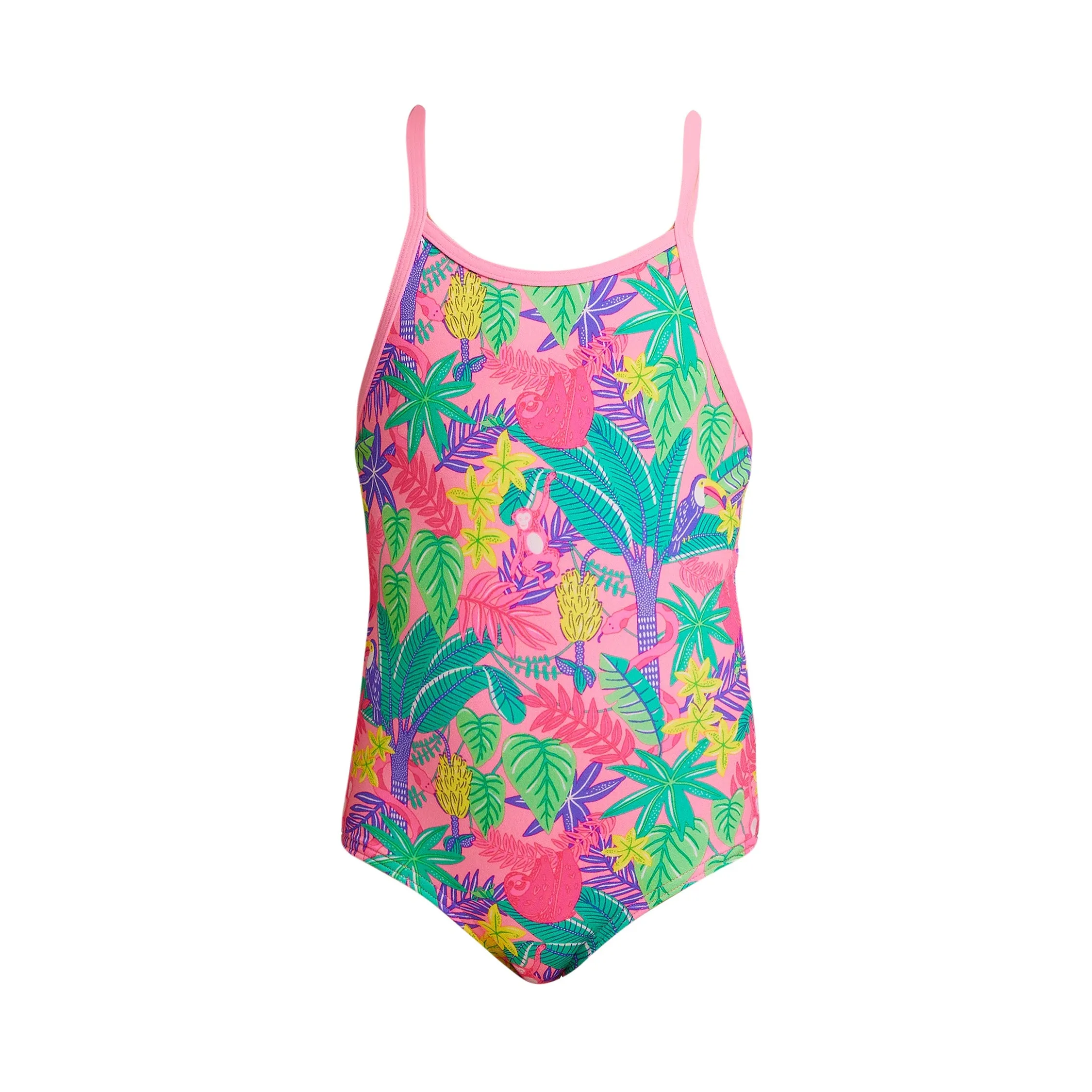 Girl's Printed One Piece | Jungle Party