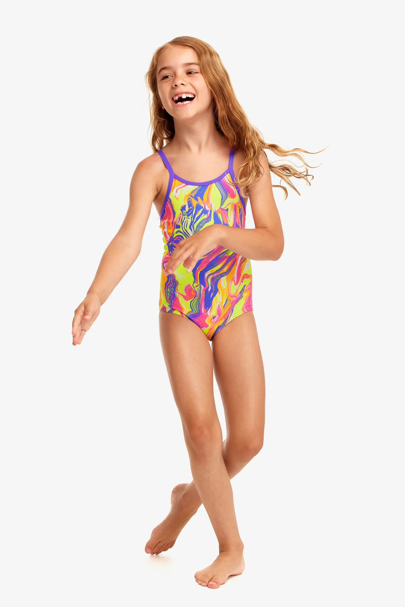 Girl's Printed One Piece | Run Wild