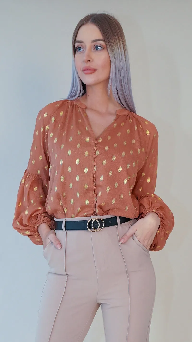 Gold Blouse