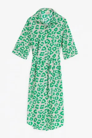 Green Leopard | Shirtdress