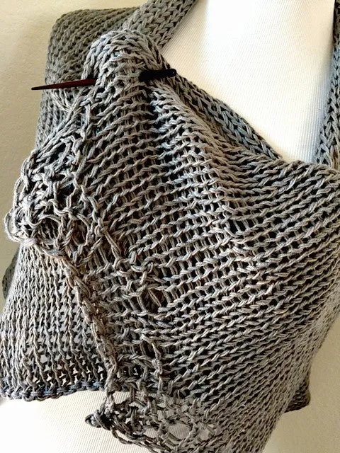 Grey Ghost shawl pattern