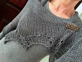 Grey Ghost shawl pattern