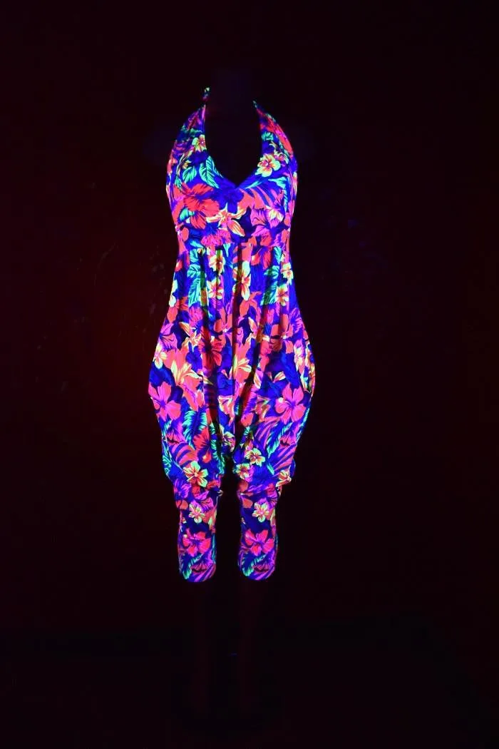 Halter Top Drop Crotch Harem Jumpsuit