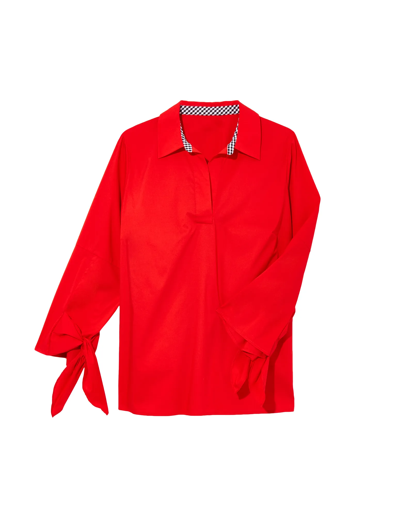 Hannah Tie Sleeve Top | Red