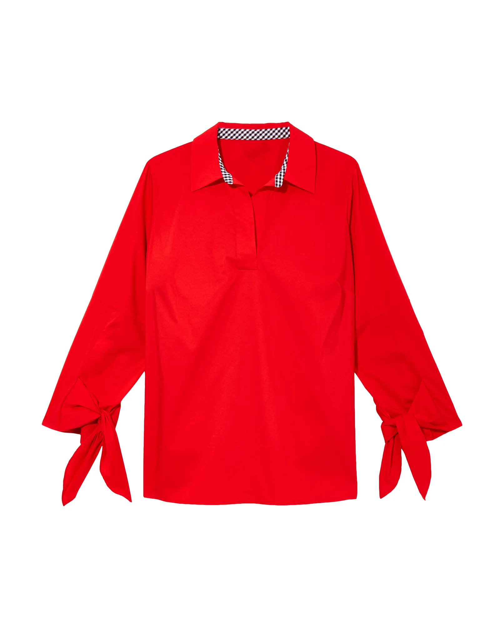 Hannah Tie Sleeve Top | Red