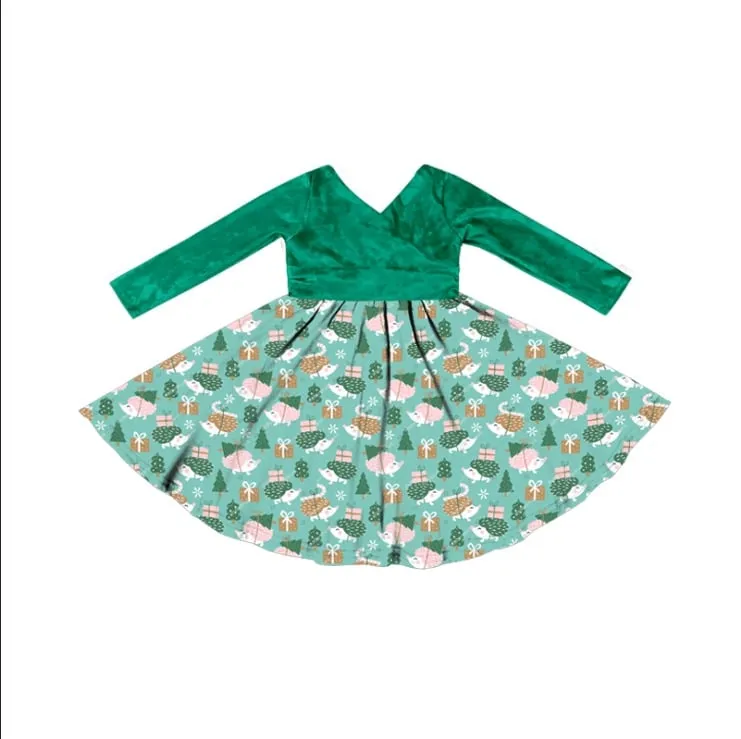 Holiday Hedgehogs Dress