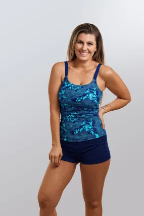 Ladies Scoop Neck Tankini Top | Deep Blue