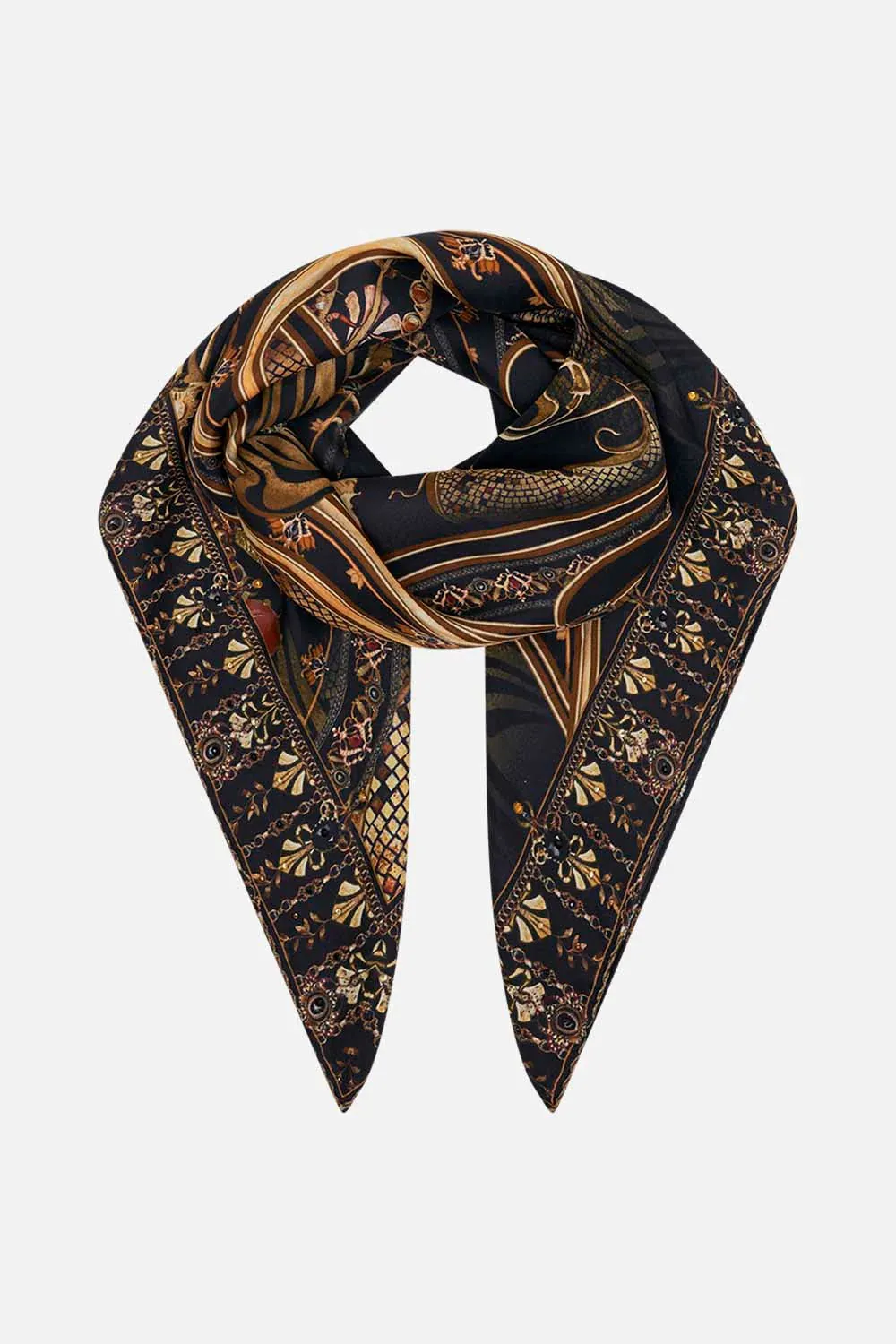 Large Square Scarf - Nouveau Noir