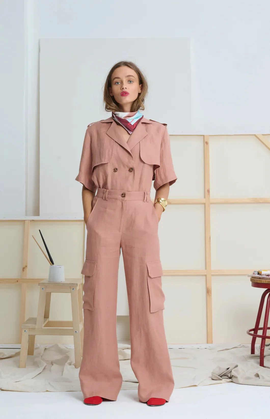 LE TRENCH SHIRT | Sandy Pink