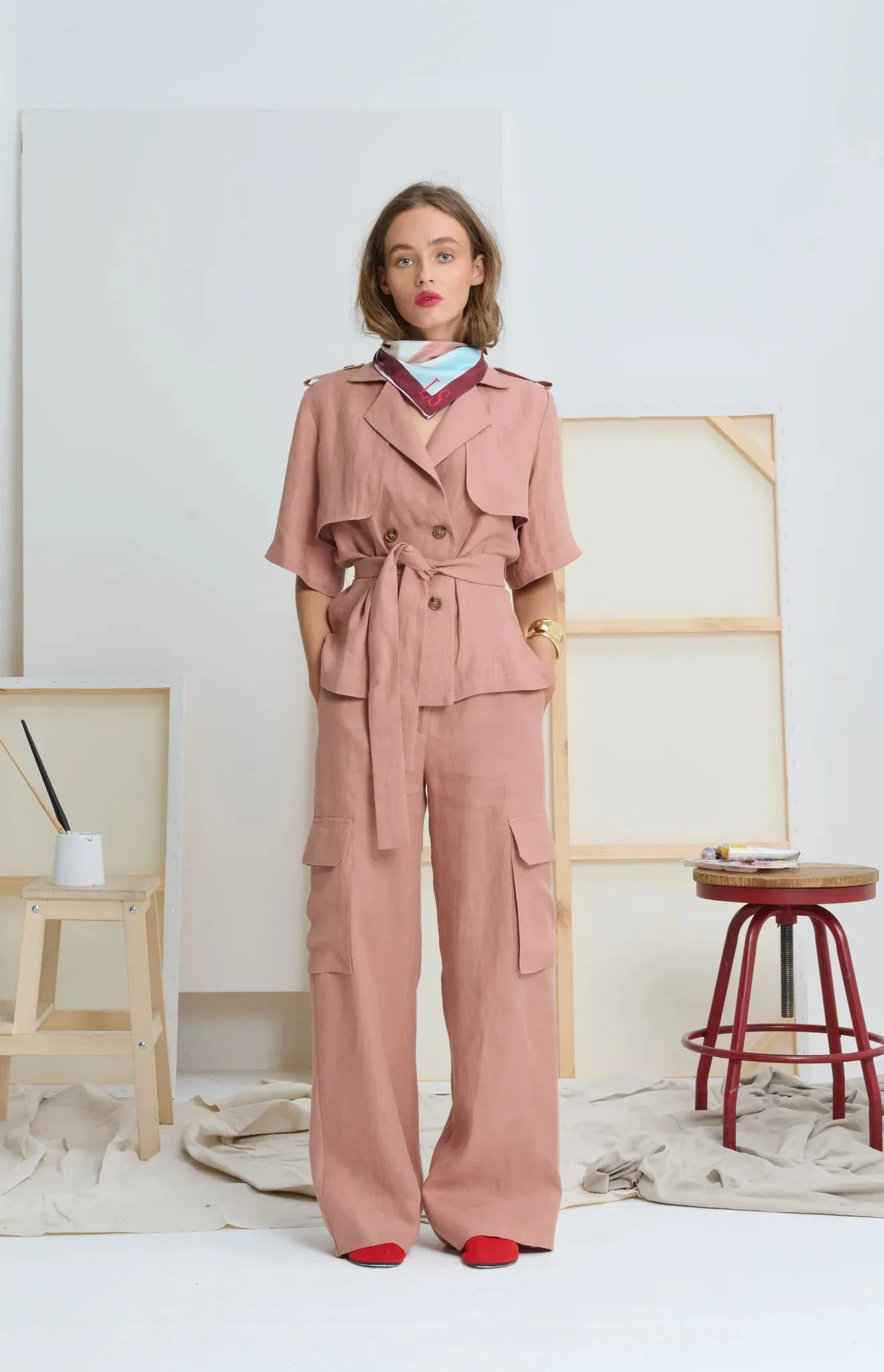 LE TRENCH SHIRT | Sandy Pink