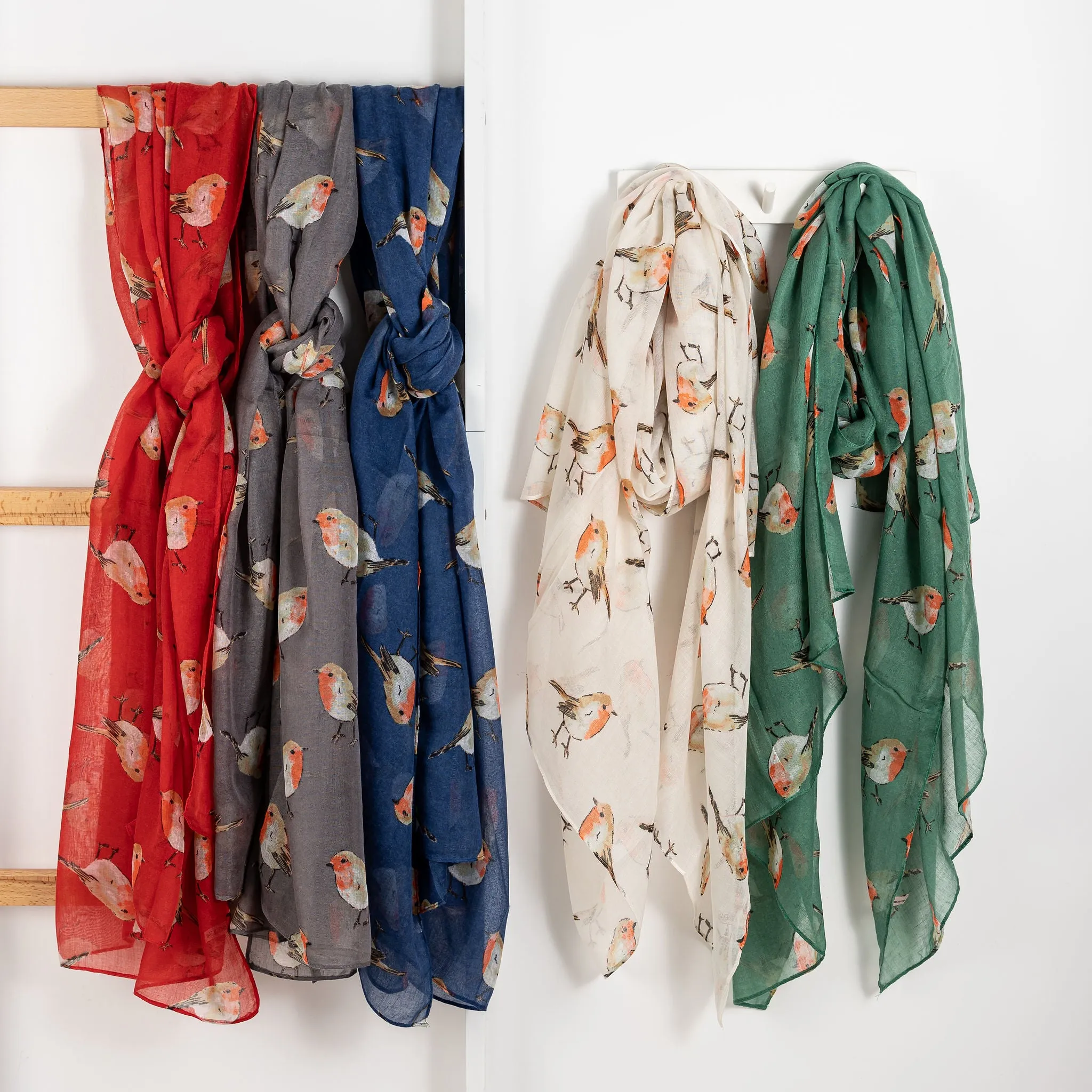 Little Robins Print Scarf