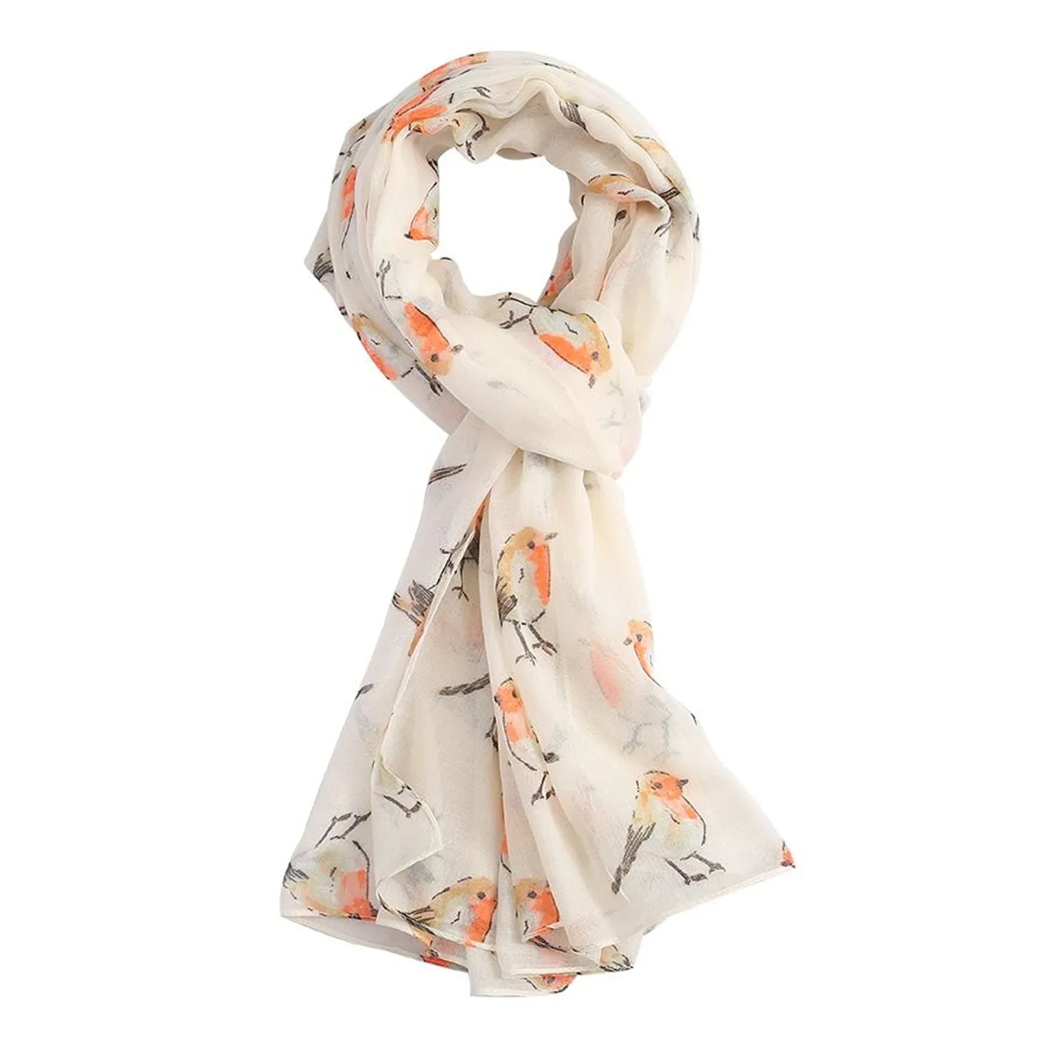 Little Robins Print Scarf