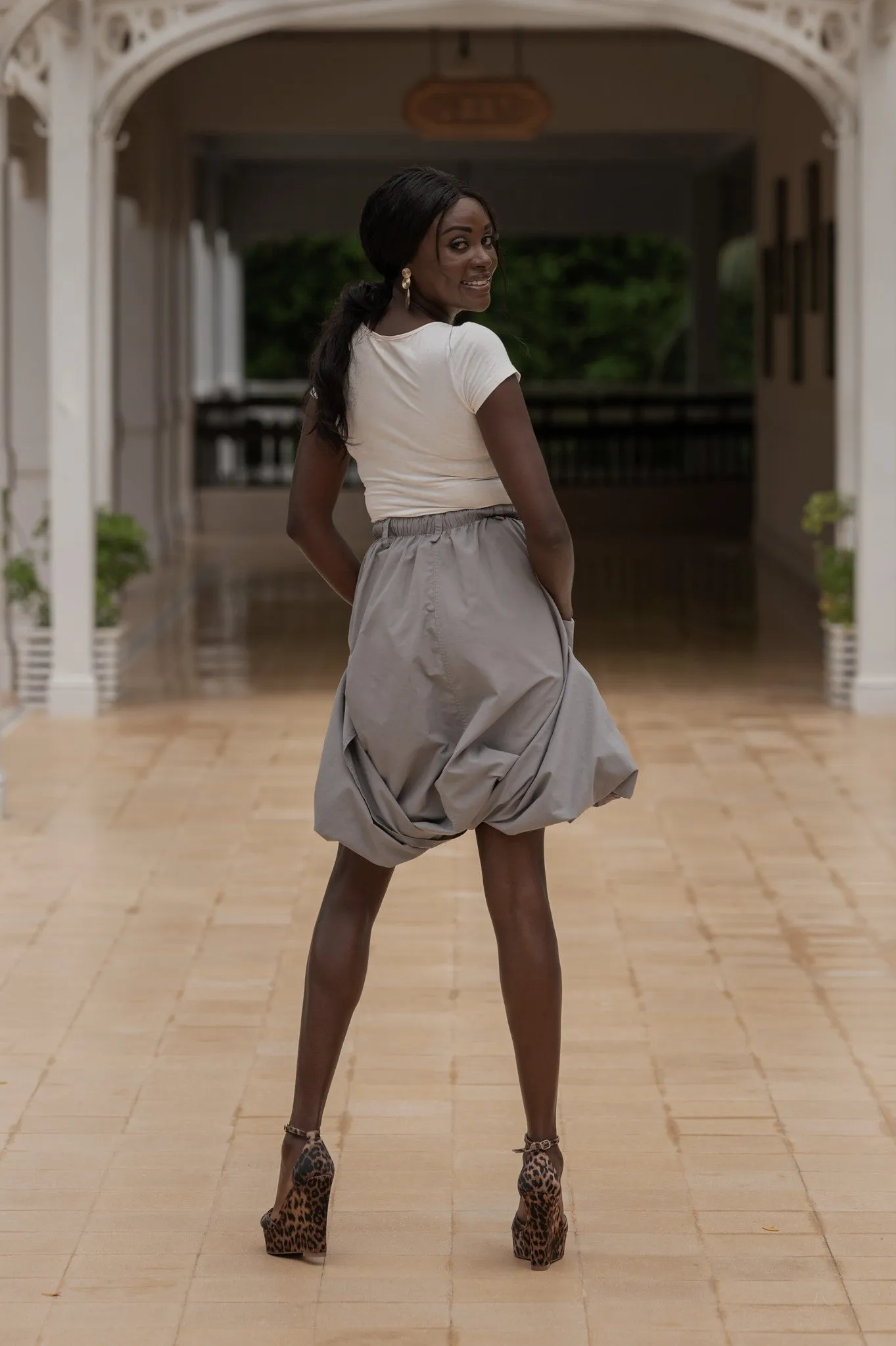 Macabi Skirt - Light Gray