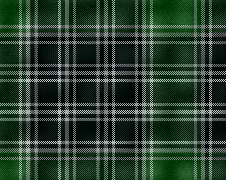 MacDonald Lord of the Isles Green Modern Tartan Scarf