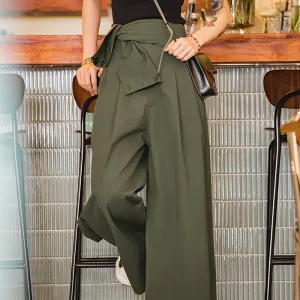 Madden Women Retro Loose Wide-leg Casual Suspender Pants