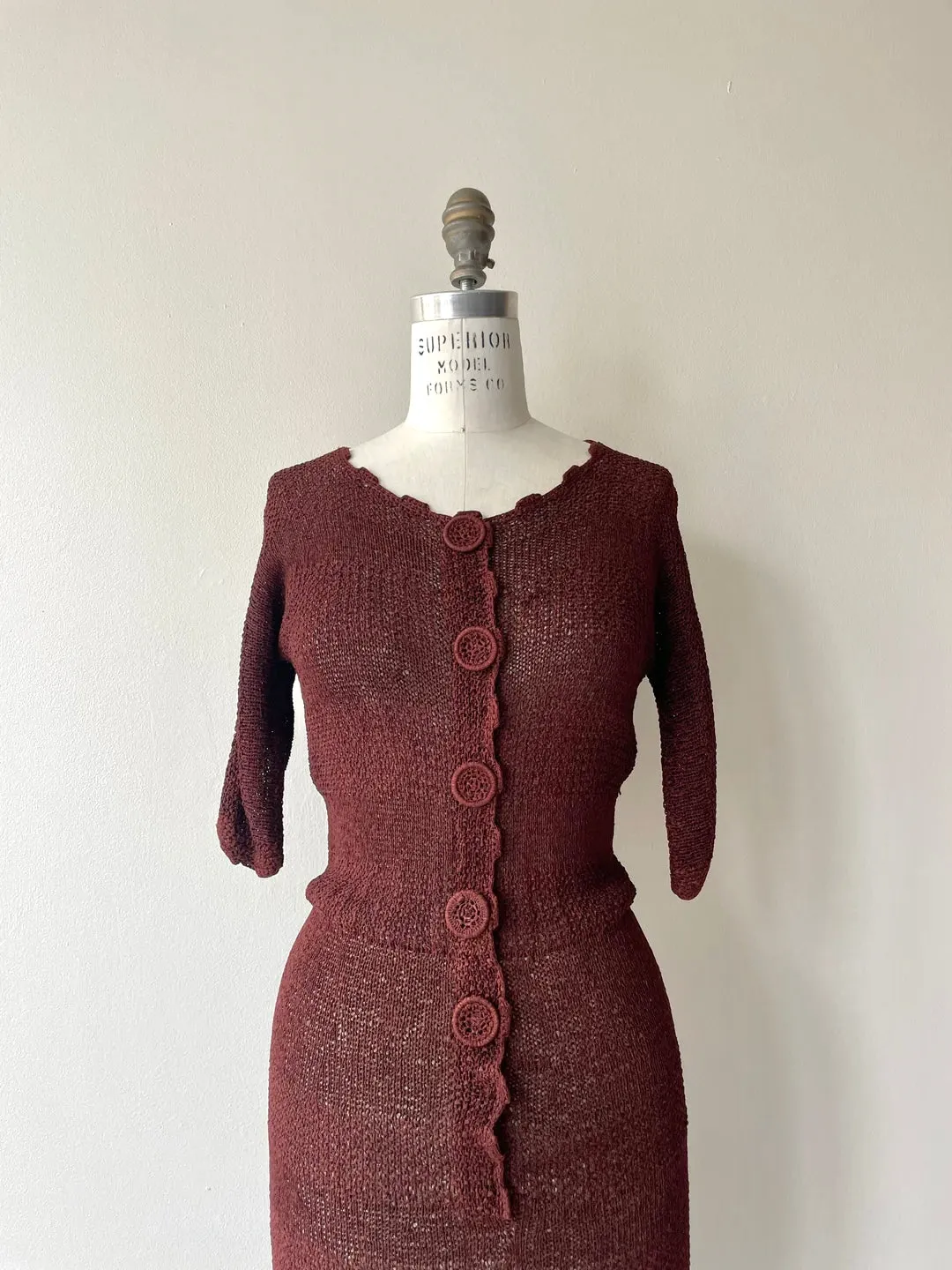 Madiera Knit Dress | 1930s