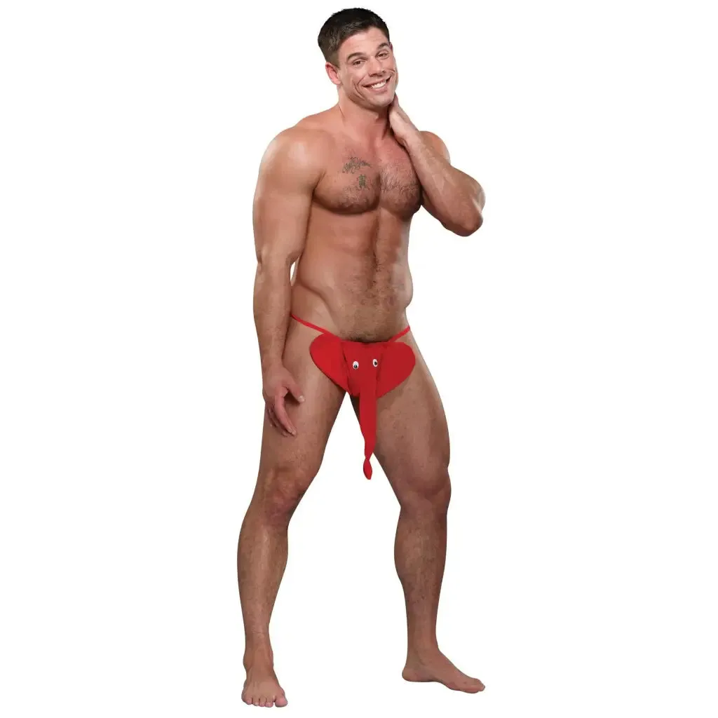 Male Power Novelty Squeaker Elephant G-String