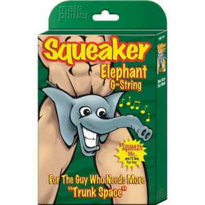 Male Power Novelty Squeaker Elephant G-String