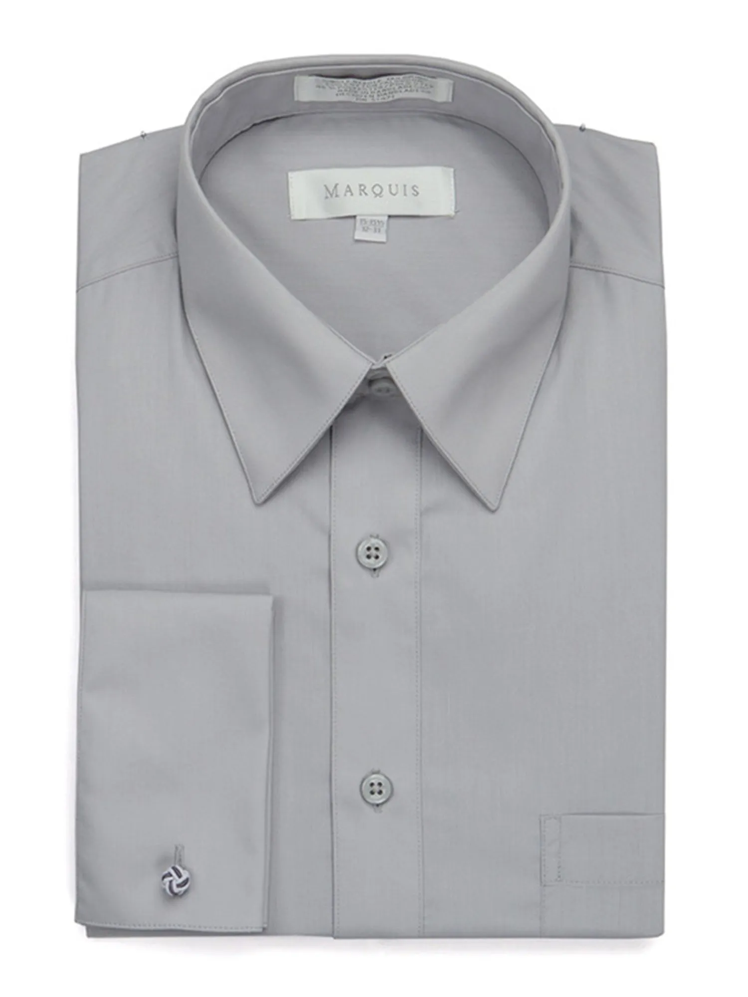 Marquis Men's Regular Fit French Cuff Dress Shirt - Cufflinks Included