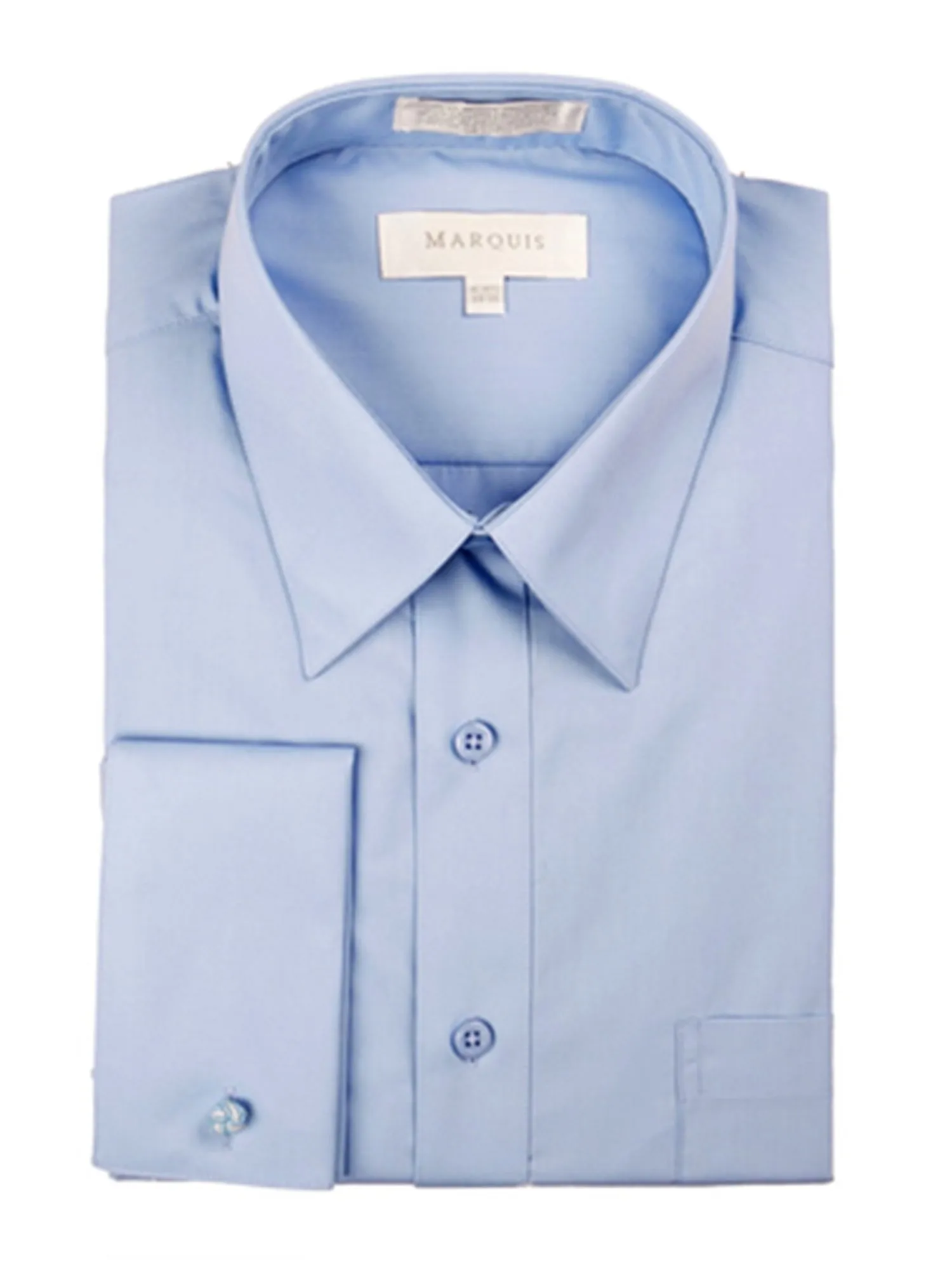 Marquis Men's Regular Fit French Cuff Dress Shirt - Cufflinks Included