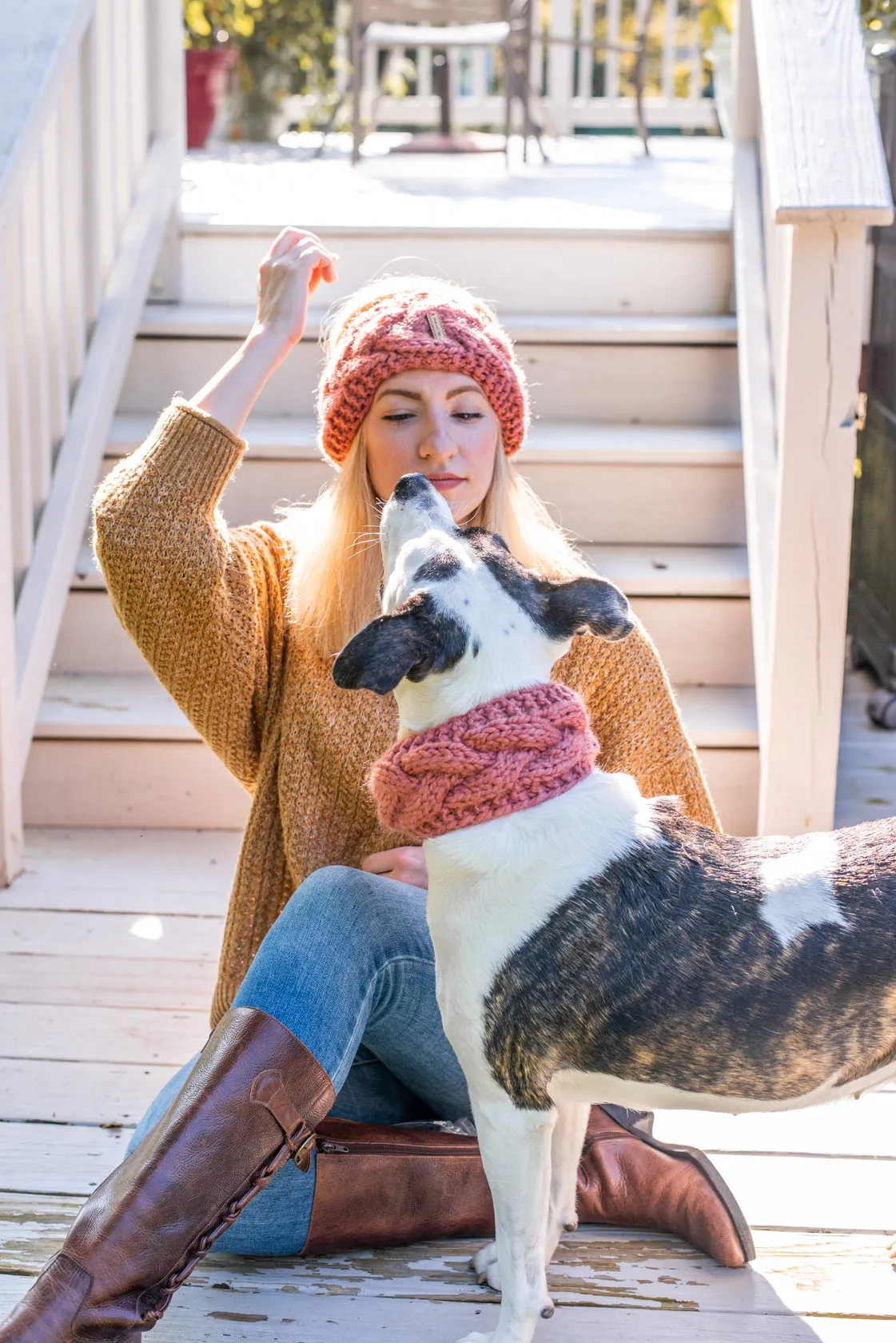 Matching Headband & Cowl Set