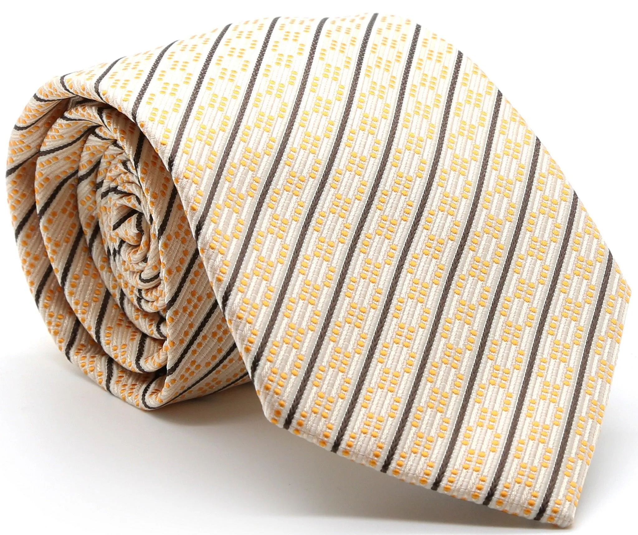 Mens Dads Classic Striped Pattern Business Casual Necktie & Hanky Set C