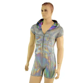 Mens Prism Romper with Zipper