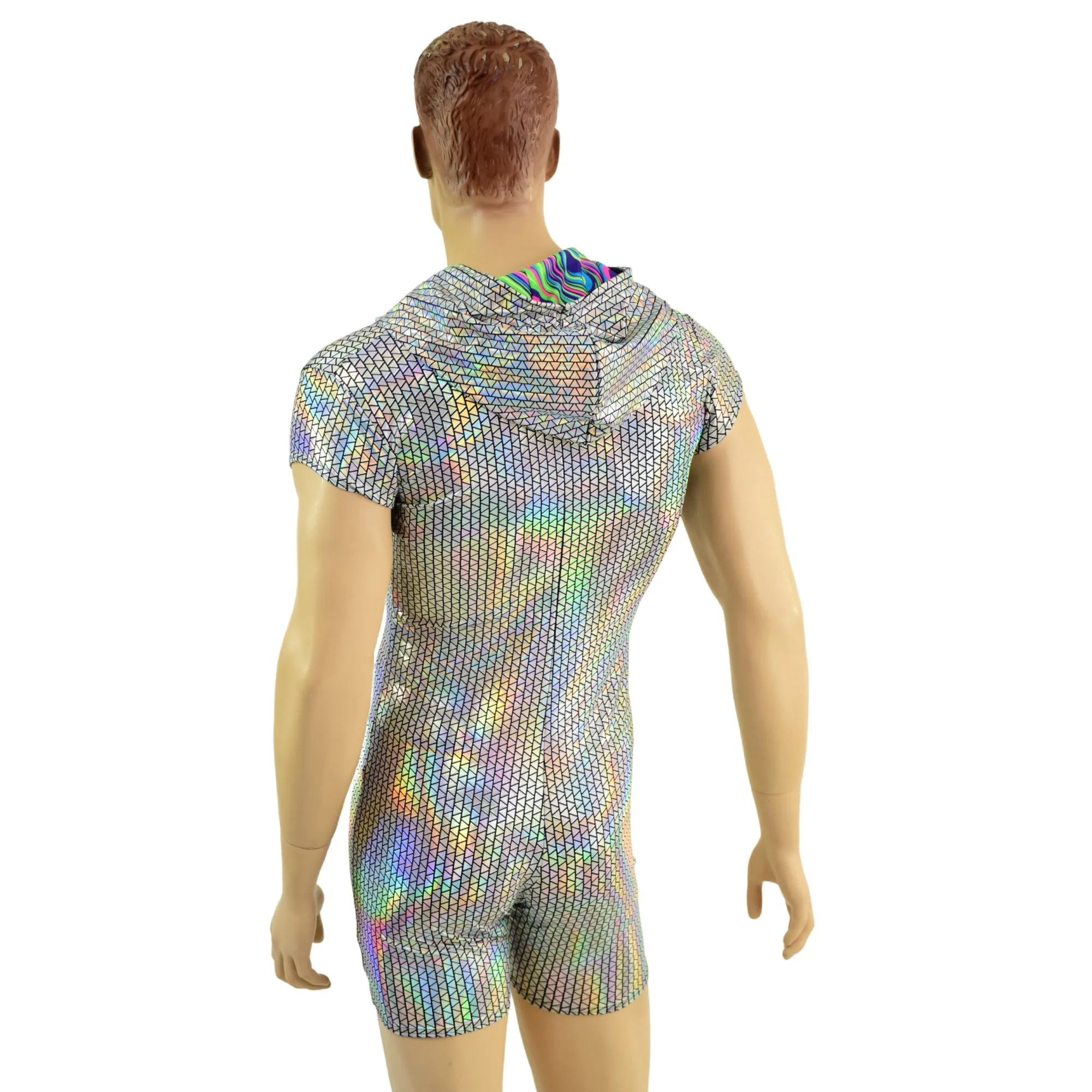 Mens Prism Romper with Zipper