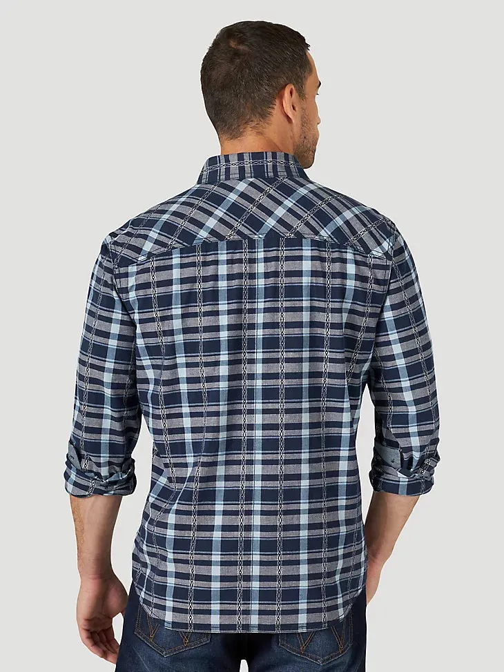 Men's Wrangler Retro Premium Long Sleeve Plaid Shirt