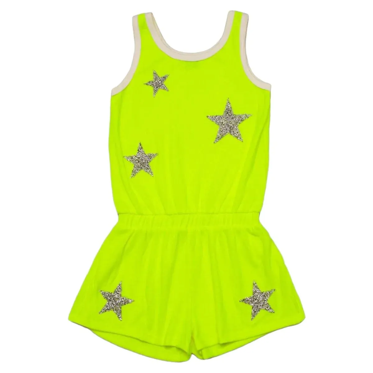 Mia New York Neon Yellow Romper