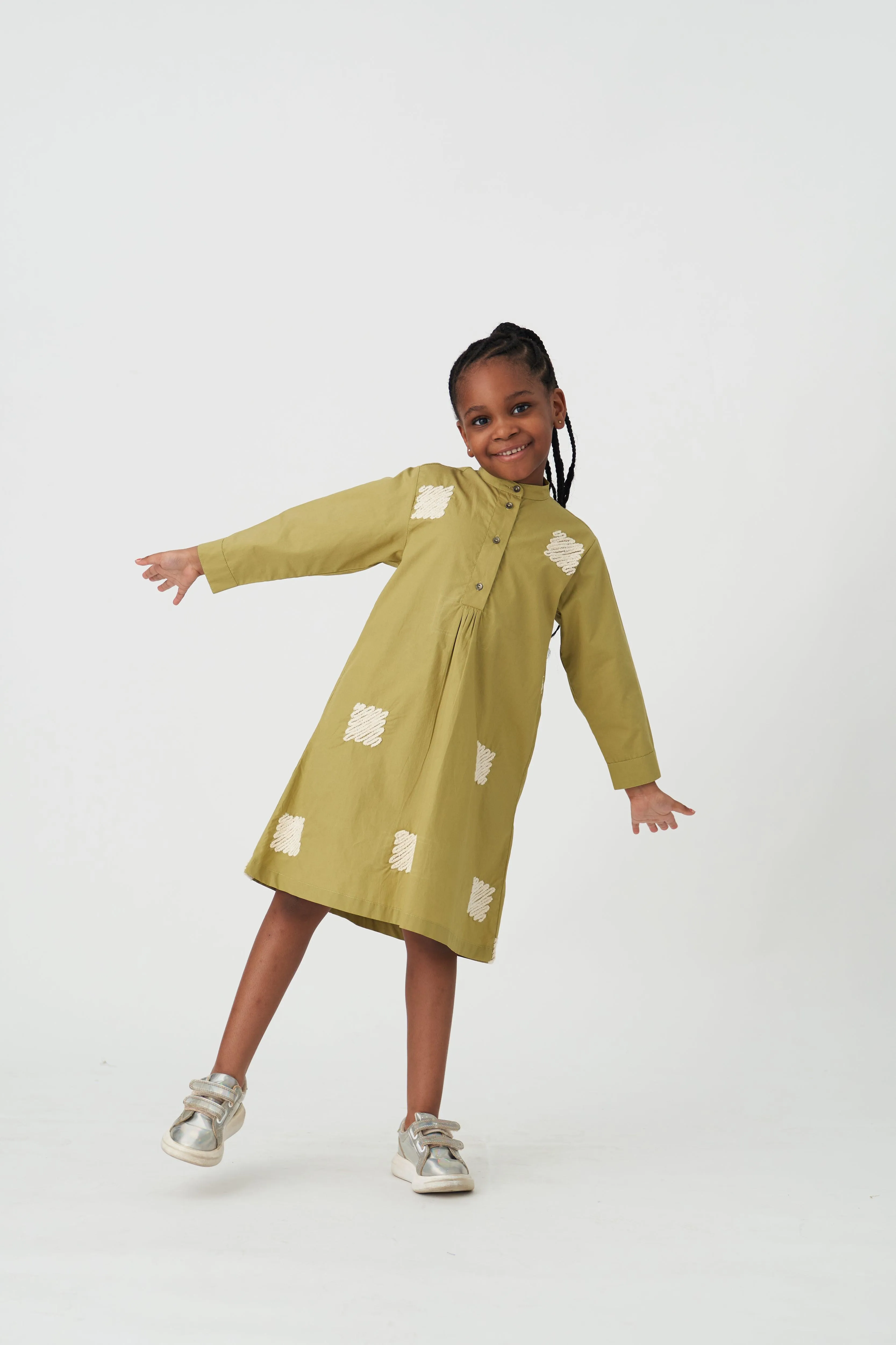 MOSS PLACKET SHIRT DRESS