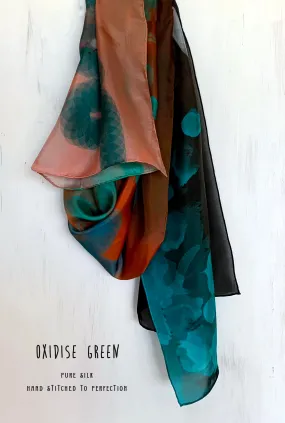 Oxidize Green - Silk Scarf