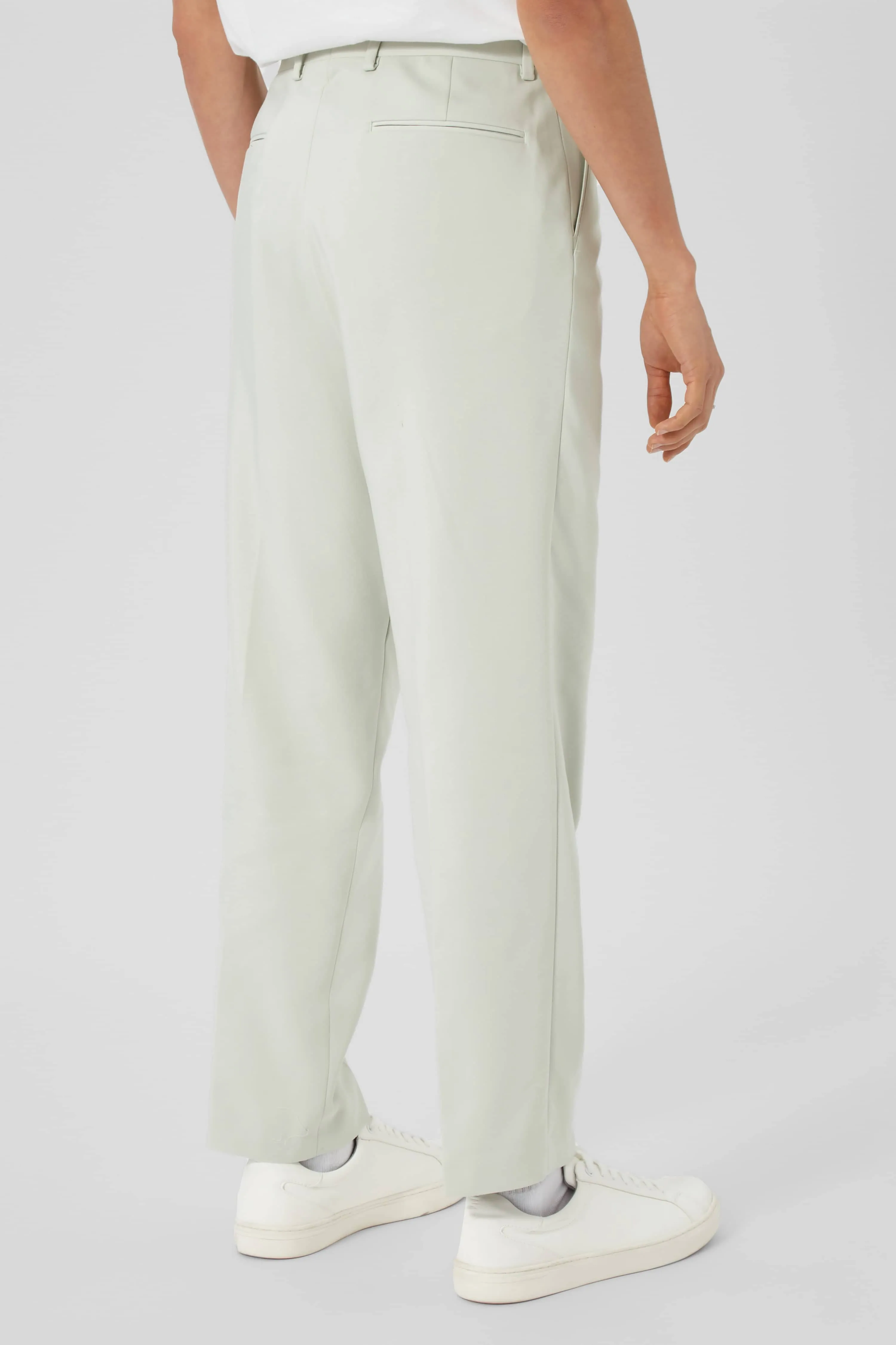 Pierre Oversized Green Cotton Trousers - ARCHIVE