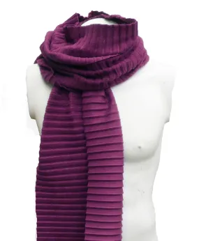 Pleated scarf - Wine