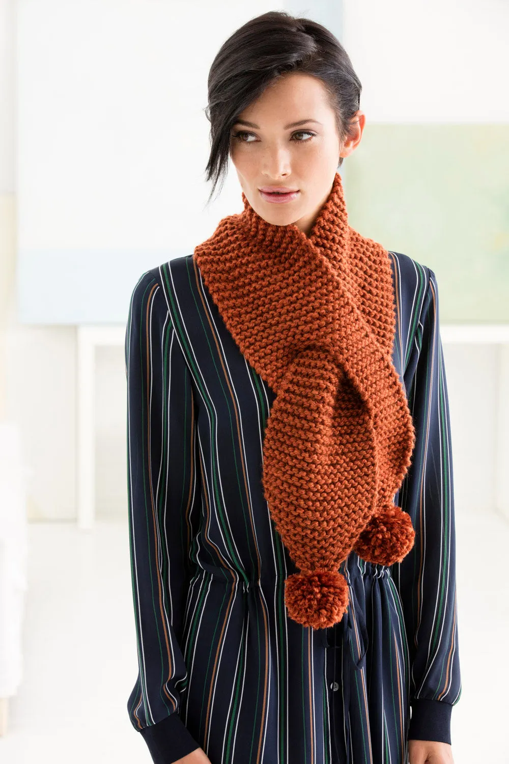 Pom-Pom It Up Scarf (Knit)