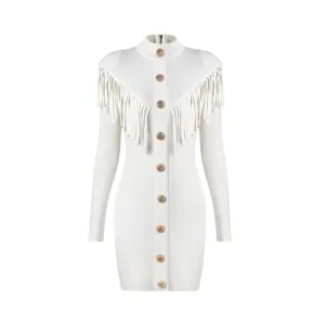 Pre Order:  Fringed Knitted Mini Dress