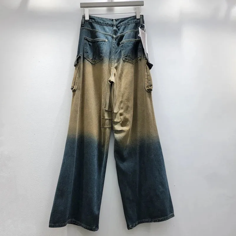 Pre Order:  Retro Multi Pocket Loose Pants