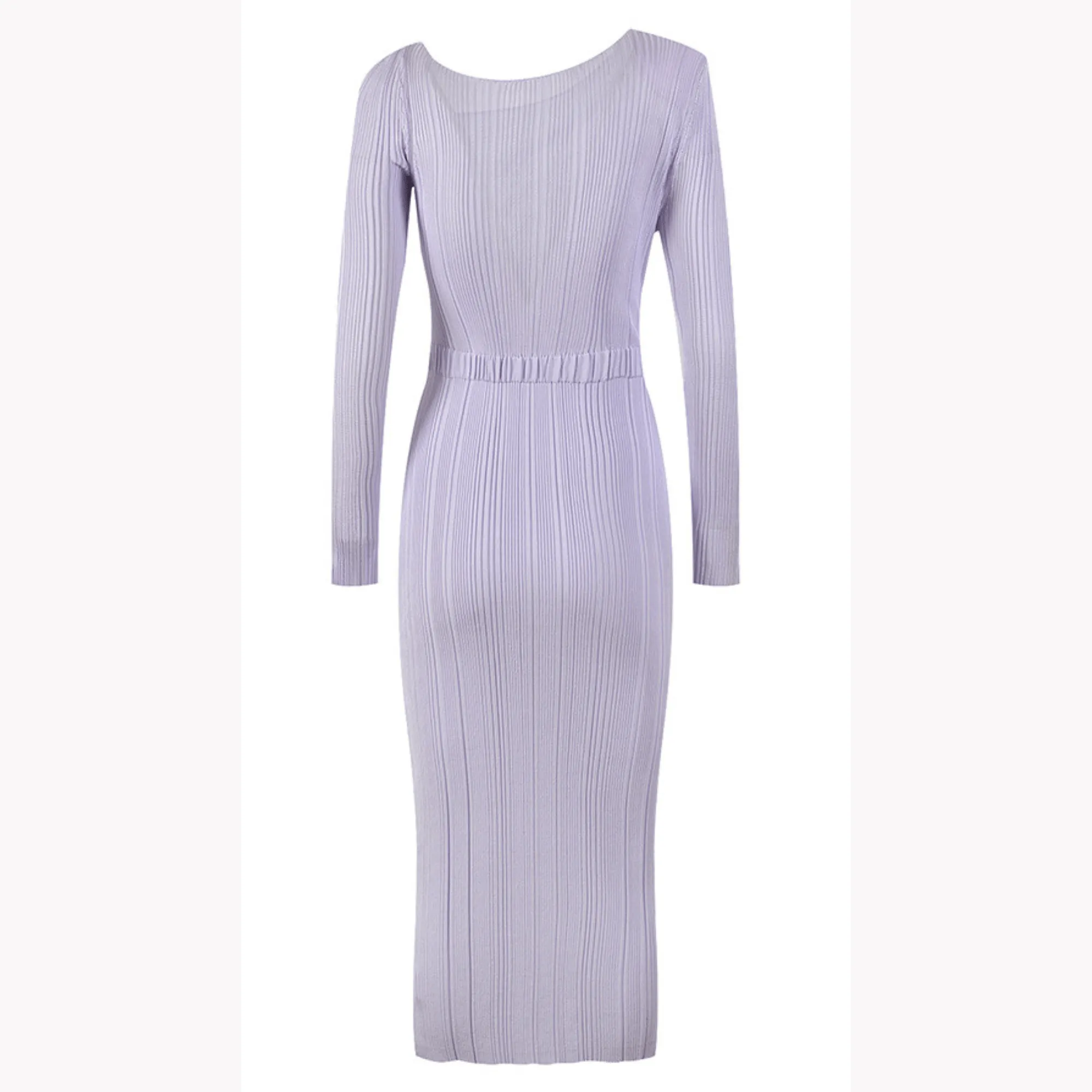 Pre Order:  Spliced Ribbed Knit Midi Dress