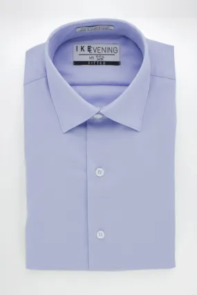 "Evening Twill" Light Blue Laydown Dress Shirt